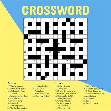 Free Printable Crosswords for 2021